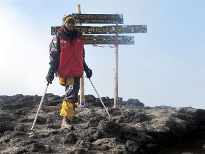 Sabar Gorky pendaki gunung tunadaksa Indonesia yang menginspirasi